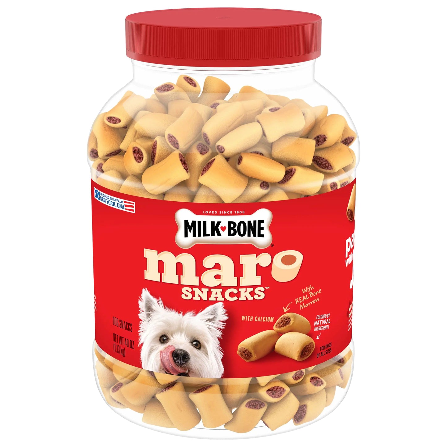 Milk-Bone MaroSnacks Dog Treats Beef 40 Ounce (Pack of 2)